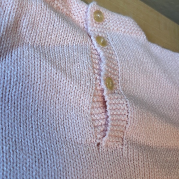 Joseph Magnin Made in Italy Baby girl pink knit set top and bottom - Picture 11 of 17